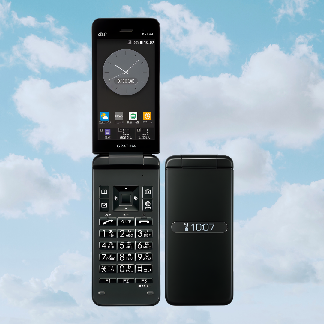 Kyocera KYF44 - Unlocked - Android 10 Keitai Flip Phone