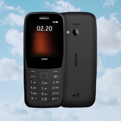 Nokia 220 4G - Unlocked - 4G Feature Phone (With Facebook & Web Browser) - Y2K PHONES