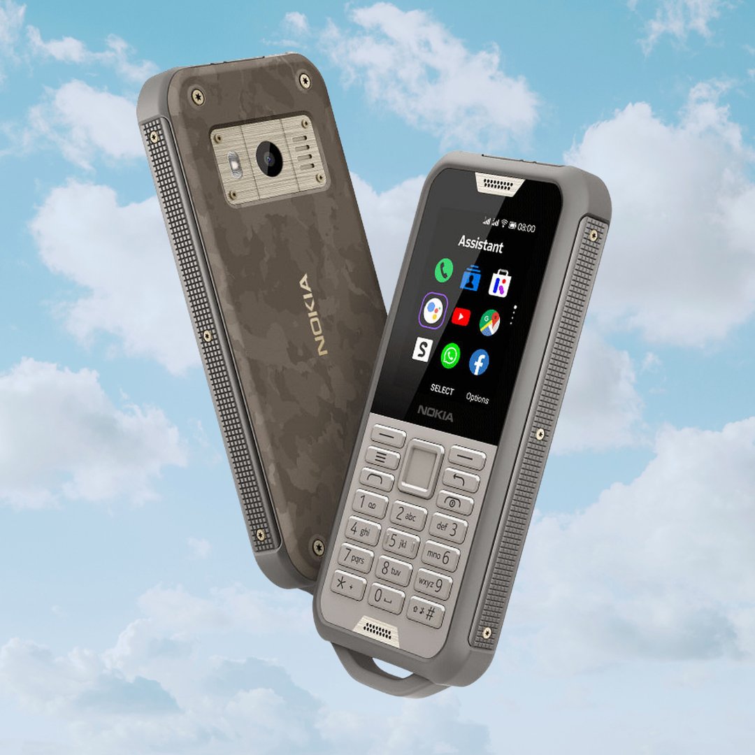 Nokia 800 Tough - Unlocked - Indestructable 4G Feature Phone (With WhatsApp & FB) - Y2K PHONES